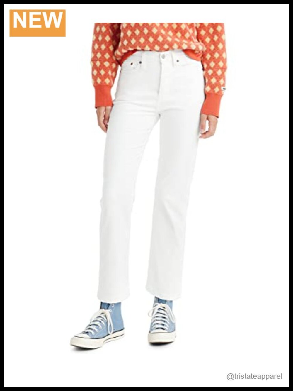 High Rise Straight Leg Jeans Snug Fit Stretch Denim Casual Outdoor